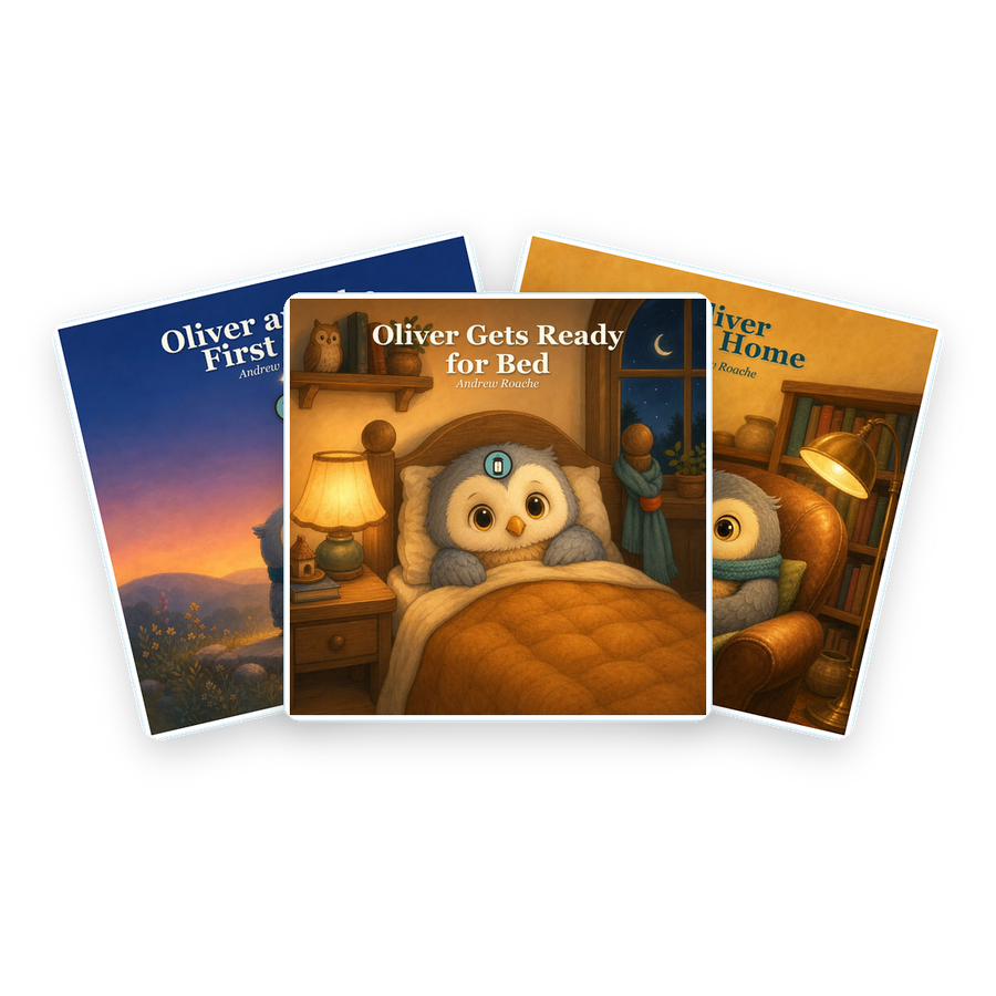 Four bedtime picture books from Lantern Path shown together as a bundle.