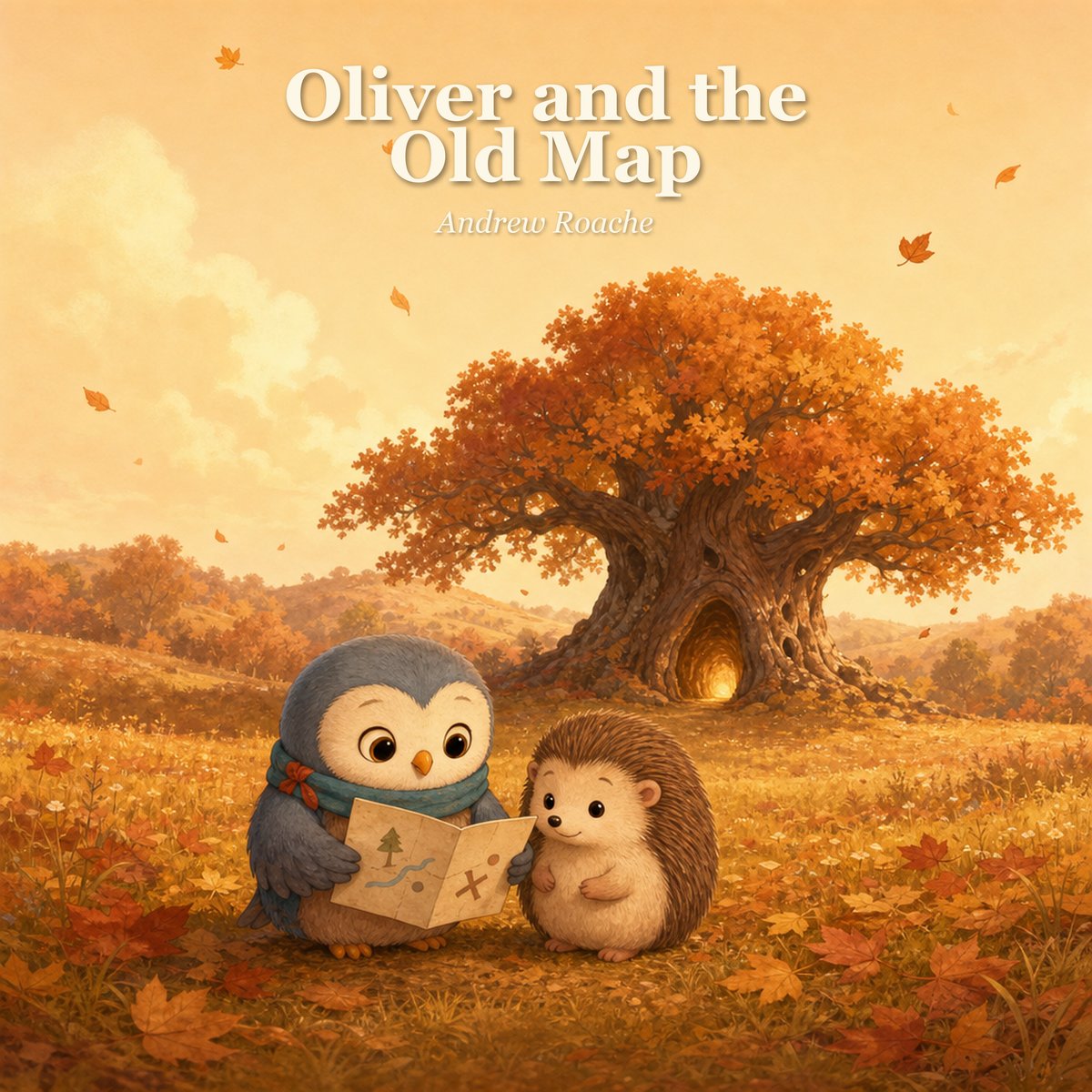 Oliver and the Old Map - picture book cover by Lantern Path Books.