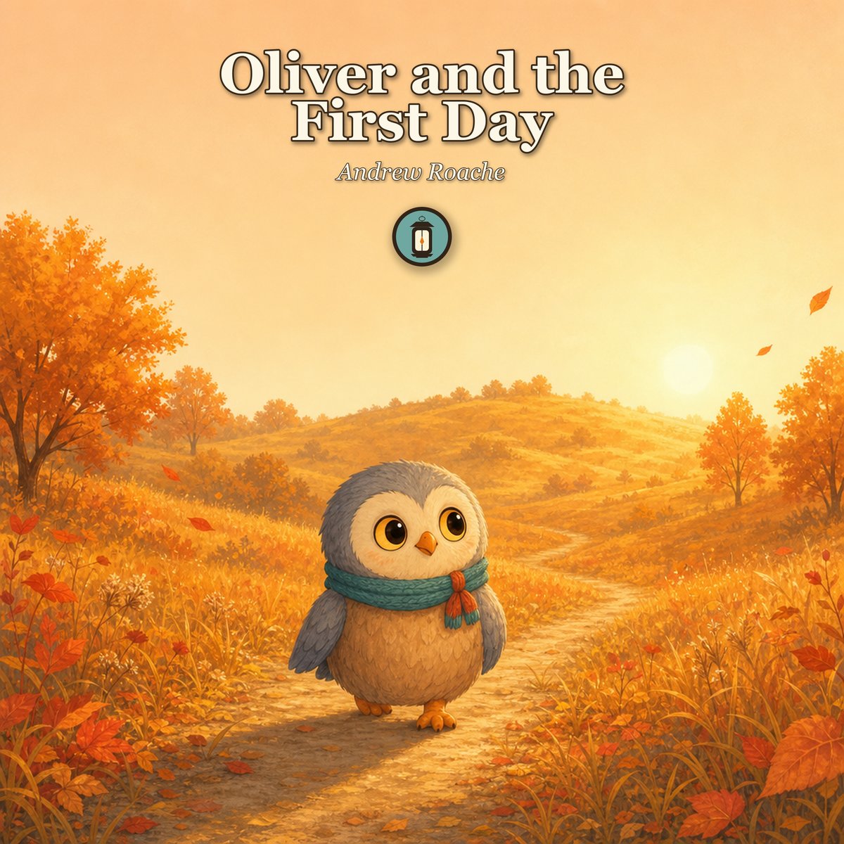 Oliver and the First Day - picture book cover by Lantern Path Books.