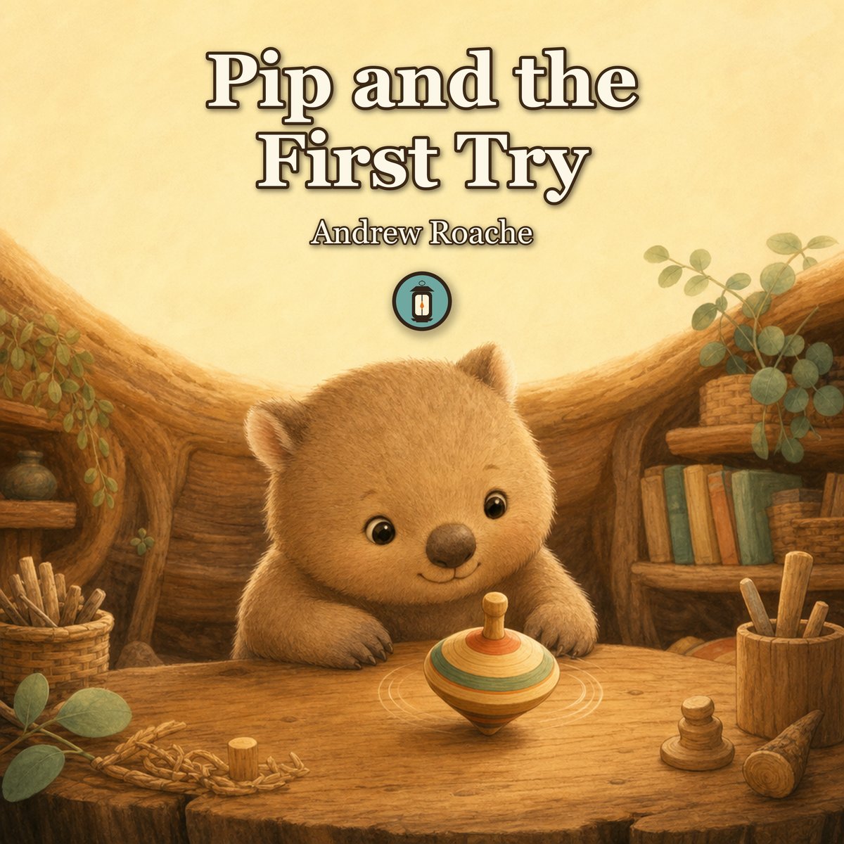 Pip and the First Try - picture book cover by Lantern Path Books.