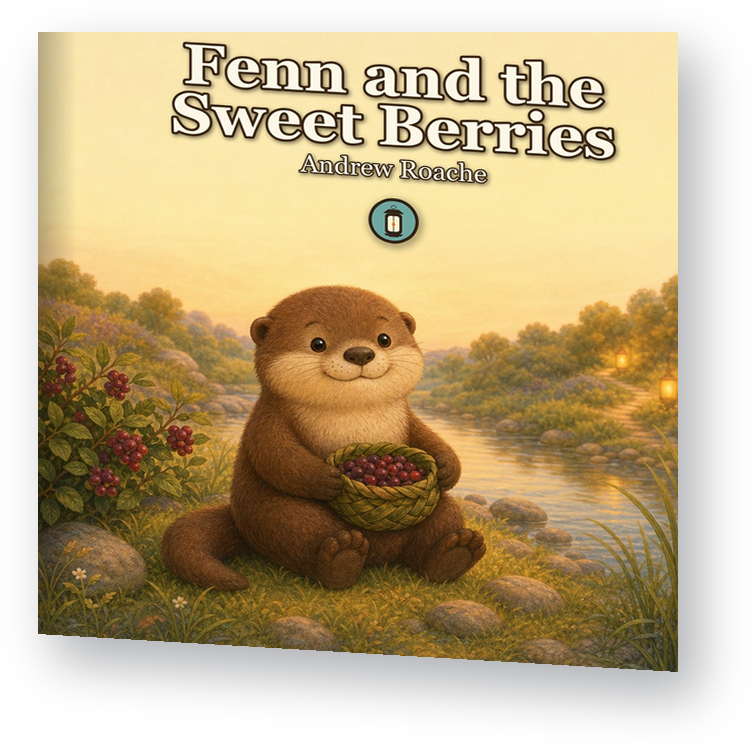 Fenn and the Sweet Berries - picture book by Lantern Path Books, shown as a standing book.